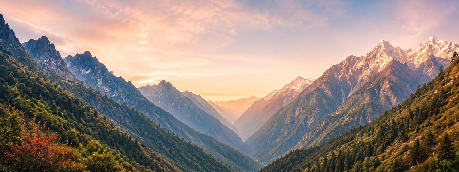 Himalayan landscape around Mana Village
